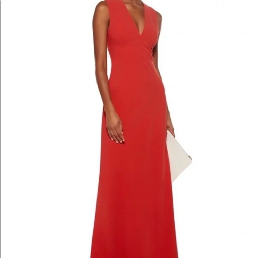 INTERMIX T by Alexander Wang Red Crepe Cut Out Gown size 8